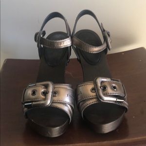 Burberry platform heels